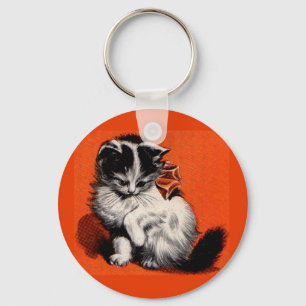 söt liten katt nyckelring