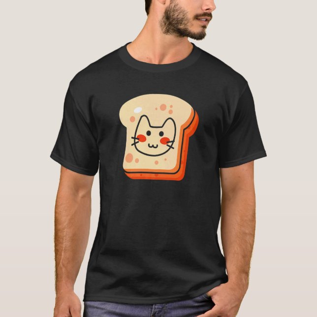 Söt liten kattmacka kattägare t shirt (Framsida)