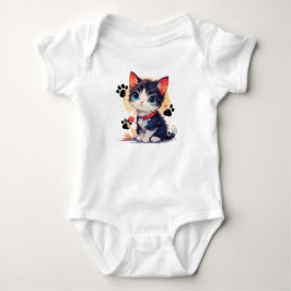 Söt liten kattunge Baby T-shirt