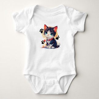 Söt liten kattunge Baby T-shirt