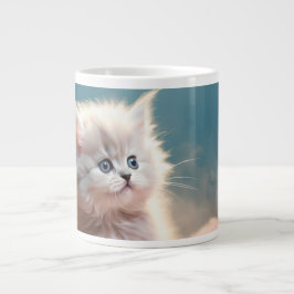 Söt liten kattunge. Extra stor kaffemugg  Jumbo Mugg