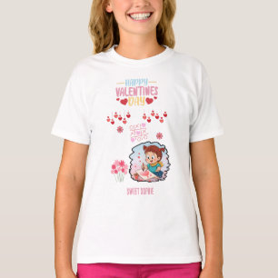 Söt liten konstnär Alla hjärtans dag barn t-shirt