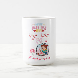 Söt liten konstnär Alla hjärtans dag barn t-shirt Kaffemugg