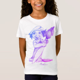 Söt liten konstnär i vardande t shirt