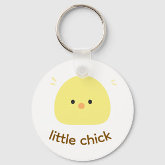 Söt liten kycklingnyckelring | Kawaii babykyckling Nyckelring