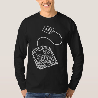 Söt Liten Leende Tekoffert Glad Ansikte Mysig T Shirt