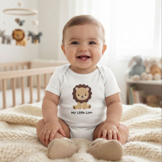 Söt liten lejonbaby-body | Babypojke T Shirt