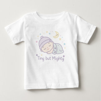 Söt Liten Men Kraftfull Baby Body | Sovande Bebis T Shirt