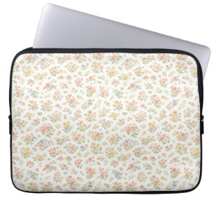 Söt liten naiv blomster-mönster laptop fodral