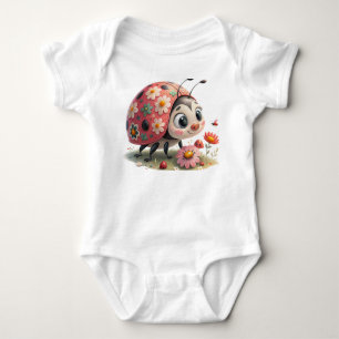 Söt liten nyckelpiga babyoverall - Söt natur I T Shirt