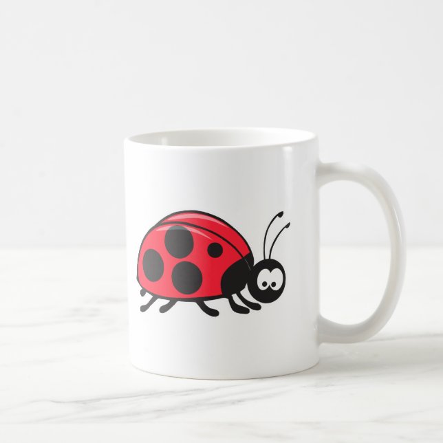söt liten nyckelpiga kaffemugg (Höger)