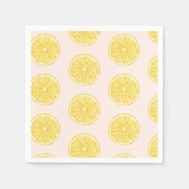 Söt liten på väg Lemon citrus baby shower Pappersservett