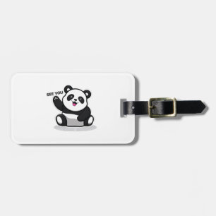 söt liten panda bagagebricka