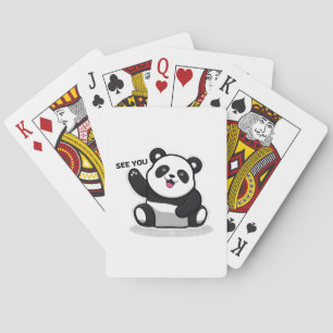 söt liten panda casinokort