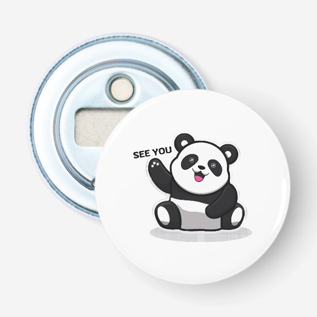 söt liten panda flasköppnare (Framsidan)