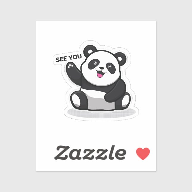 söt liten panda klistermärken (Ark)