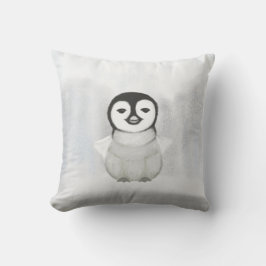 söt liten penguin teckning kudde