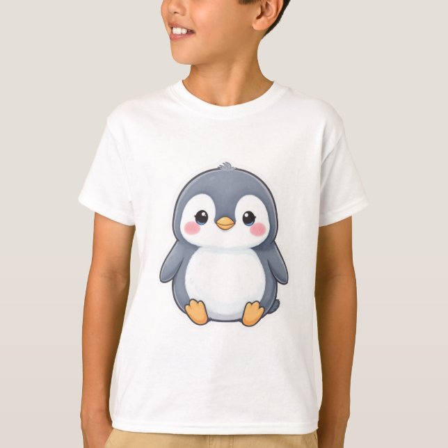 Söt liten pingis bebis t shirt (Framsida)