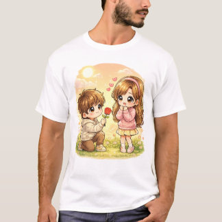 Söt liten pojke och flicka – förtjusande barn desi t shirt