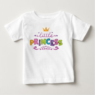 Söt liten prinsesskrona babyflicka t-shirt