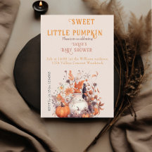 Söt, liten pumpa Babydusch