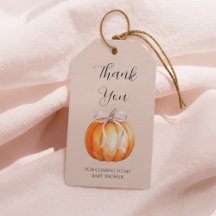 Söt liten pumpa flicka baby shower