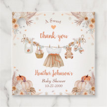 Söt Liten Pumpa Höst Bebis Shower