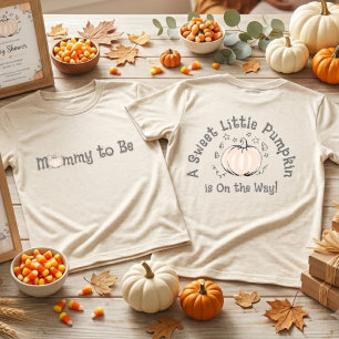 Söt Liten Pumpa Mamma T-Shirt