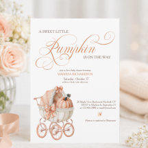 Söt Liten Pumpa på väg Baby Shower
