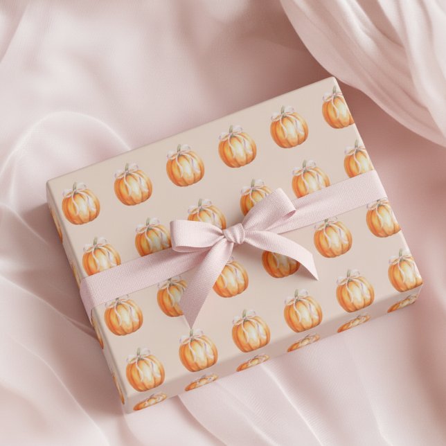 Söt liten pumpaflicka - Baby Shower Presentpapper (Skapare uppladdad)