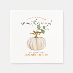 Söt liten Pumpkin på sättet Babyskabruk Pappersservett