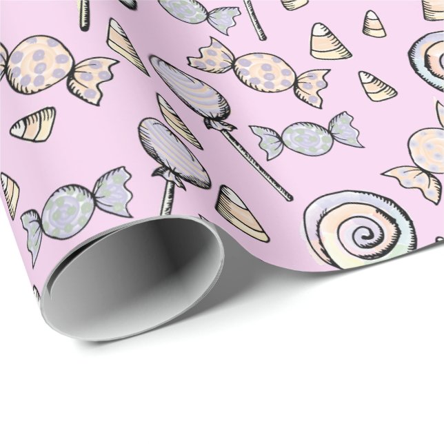 Söt Liten Rosa Presentationspapper Presentpapper (Rullad Hörn)
