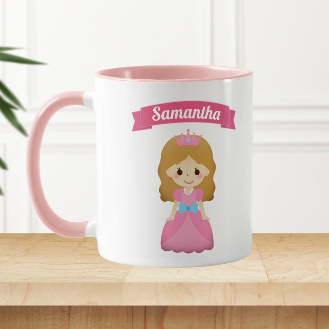 Söt liten rosa prinsessa för barn mugg (Skapare uppladdad)