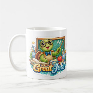 Söt Liten Sköldpadda Kaffemugg