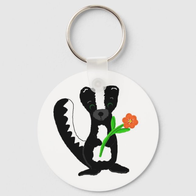 Söt Liten Skunk Nyckelring (Framsida)