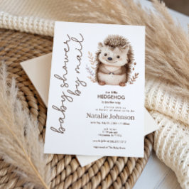 Söt Liten Socker Igelkott Baby Shower via Post Inbjudningar
