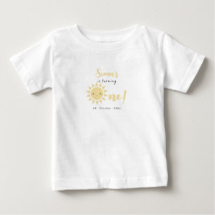 Söt liten solsken 1-årsdag Baby T-Shirt