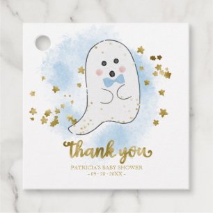 Söt Liten Spök Halloween Baby Shower Tack Favo Gåvor Etiketter