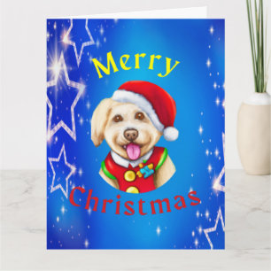 Söt liten tomtevalp God jul Kort