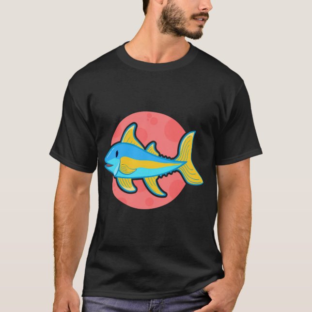 söt liten tonfisk t shirt (Framsida)