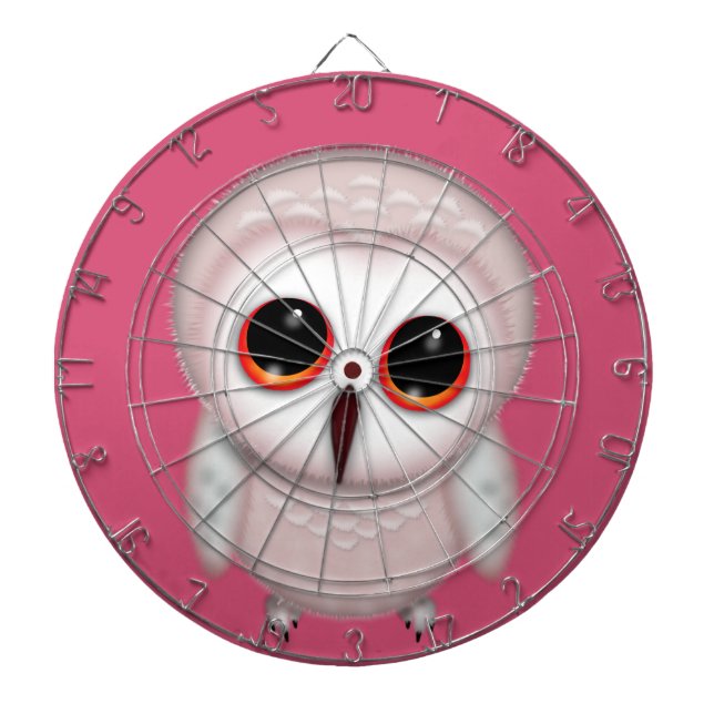 Söt liten uggleillustration darttavla (Framsidan)