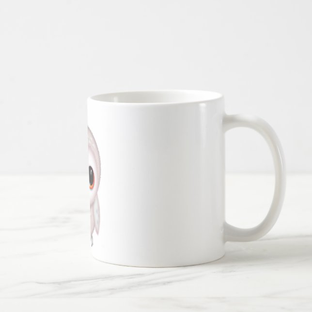 Söt liten uggleillustration kaffemugg (Höger)