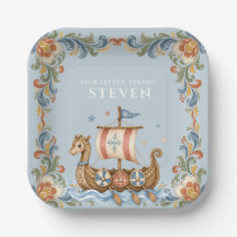 Söt liten Viking Baby Shower