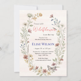 Söt liten vildblomma är på väg inbjudningar