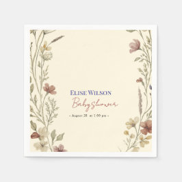 Söt liten vildblomma är på väg pappersservett