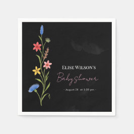 Söt liten vildblomma är på väg pappersservett