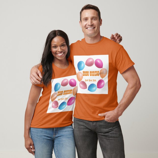 Söt litet barn Babyshower glädje Anpassad text och T Shirt (Unisex)