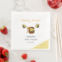 Söt litet honungsbi med söt honung Baby Shower