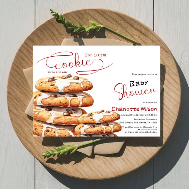 Söt litet kakbabyshow inbjudningar (Skapare uppladdad)