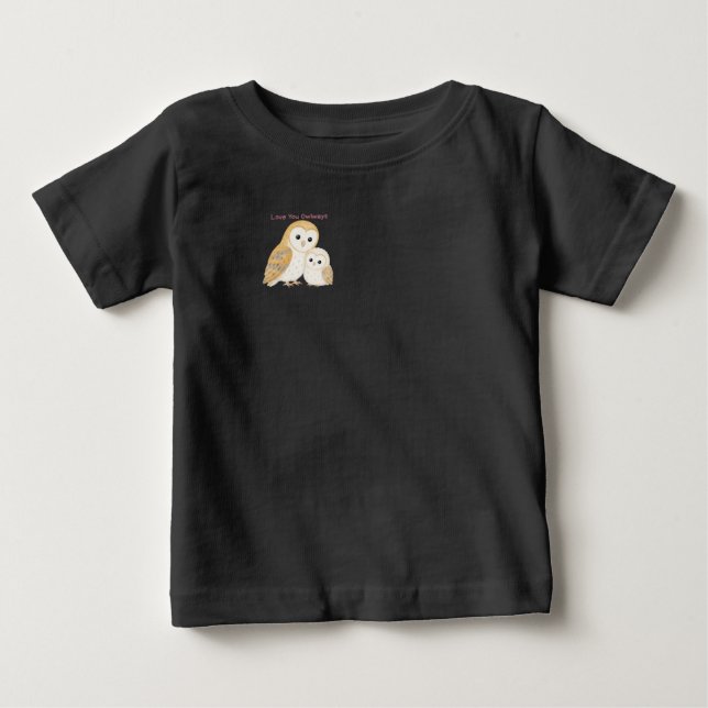 Söt litet tornuggla T-shirt för barn (Framsida)